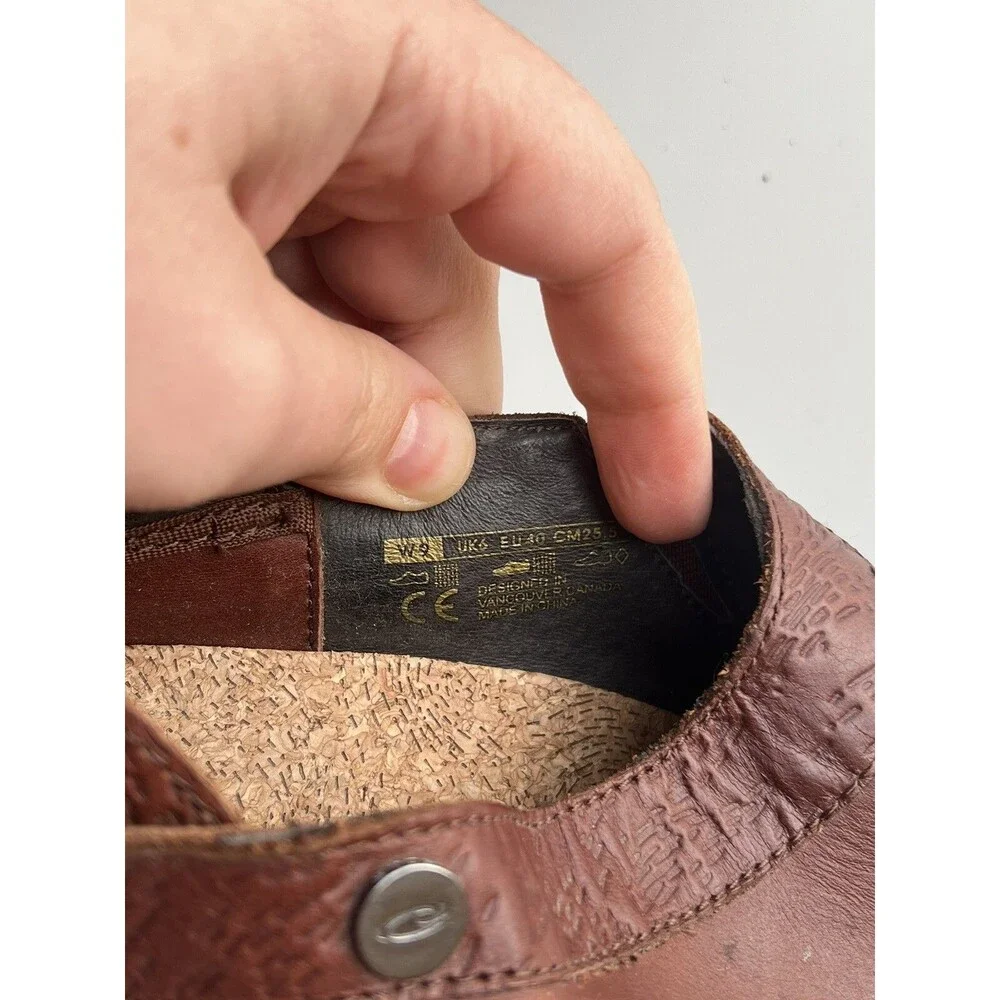 MEN'S SOLE BRAND SDM-OAK-10 STEADY OAK BRN SIZE 9W CASUAL SLIP-ON SHOES